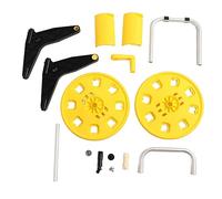 Portable Garden Hose Reel Sturdy Durable 1/2 Inch Outdoor Water Hose Holder with Rotating Handle for Garden Yard Lawn Yellow 48.5x32x29.8cm Holds 60m Water Pipes