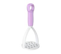 Portable Garlic Masher, Plastic Manual Potato Masher, Hand Press Fruits Crusher, Vegetable Smasher for Kitchen(Purple)