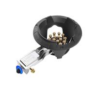 Portable Gas Cooktop with Flameout Protection, Single Burner Stove for LPG/NG, Ideal for Caravan and Camping