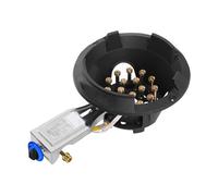 Portable Gas Cooktop with Flameout Protection, Single Burner Stove for LPG/NG, Ideal for Caravan and Camping