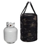 Portable Gas Cylinder Carry Bag - Camping Storage Tote for Small Stove Canisters, Korean Style Integrated Design, Heavy Duty Wear Resistant Utility Bag for Outdoor Cooking Picnic Hiking Fishing