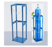 Portable Gas Cylinder Storage Rack for 40L, Floor-Mounted Acetylene Tank Holder with Safety Chain & Screws, Stand Suitable for Factories(L 30cm/11.8in)