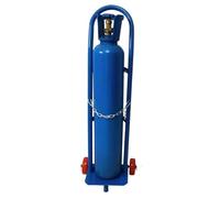Portable Gas Cylinder Trolley with 2 Wheels for Easy Transport, Sturdy Oxygen Tank Holder Cart for Secure Storage and Mobility