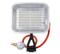 Portable Gas Heater 4.5 kW Calor Gas Heater With Heating Area 20-60 sqm, Adjustable Heating, 70cm Hose, 37mbar Pressure Regulator, Bottle Mounting Space Warmer Propane Heater TOUGH MASTER