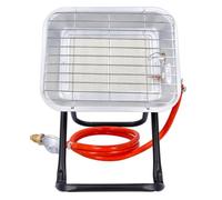 Portable Gas Heater 4.5 kW Piezo Ignition Suitable for Calor Gas, Heating Area 20-60 sqm, 150cm Hose, 37mbar Pressure Regulator, Free-Standing Propane Room Garage Warmer TOUGH MASTER