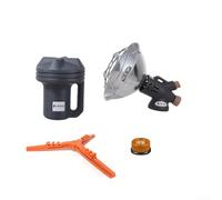 Portable Gas Heater with Electric Ignition, Foldable Base and Adjustable Heat Output for Winter Camping, Patio, and Fishing (D)