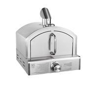 Portable Gas Pizza Oven, 12-Inch Pizza Maker for Outdoor Barbecues, Baking & Smokers, with Control Valve, Pizza Stone, and Burner