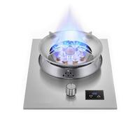 Portable Gas Stove,1 Burner Gas Stove,5.2KW Fire Ring Wok Burner,Tempered Glass Top Cooking with Flameout Protection,for Home Kitchen(NG)