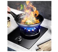 Portable Gas Stove, 5.2KW 9-chamber High-fire Wok With 1 Burner, With Flameout Protection, Black Tempered Glass Cast Iron Pot Frame, Easy To Clean (Size : NG)