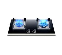 Portable Gas Stove Double Burner 4.8/5.2 KW with Adjustable Pressure Hose for Camping, Barbecue, and Home Use