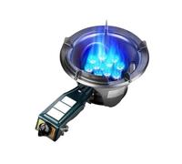Portable Gas Stove, High-Efficiency Cooktop, Heavy-Duty Wrought Iron Pot Rack, Auto-Ignition, Flame Failure Protection