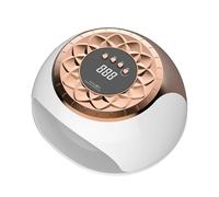 Portable Gel Nail Lamp: White, UV LED Technology, Fast Curing for All Gels, Smart Touch Panel, Low Heat Mode, Foldable Design | Nail Technicians, Beginners, Spa, Re