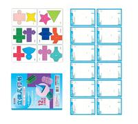 Portable Geometric Models Demonstrators with String Closure Foldable Paper Geometric Shape Workbook Kid Educational Toy Topological Book for Kids
