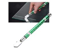 Portable Glass Cutter, Mirror Glass Cutter, Diamond and Mineral Glass Cutters for Various Cuts, Specifications for 3-15 mm Glass Cutters (Green)