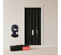Portable Glory Hole Kit with Mask & Bag - Glory Hole to Go Door-Mount Booth Curtain with Dual Hand Slits - Complete Portable Gloryhole Set - Glory Hands-ON