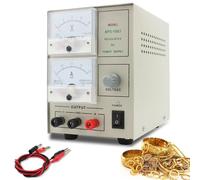 Portable Gold Plating Machine, 2A Jewelry Silver Gold Plating Kit, Gold and Silver Electroplating Equipment Tools, Gold Silver Electroplating Machine Tool with Conductive Wire, Adjustable Voltage