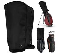 Portable Golf Bag Rain Cover Foldable 1680D Oxford Cloth Waterproof Golfs Bag Protector Hood Golf Club Travel Bags for Men Women Golfer Beginner