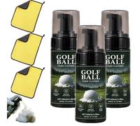 Portable Golf Ball Foaming Cleaner, Golf Ball Cleaner Foam - 3.38oz Portable Golfs Club Cleaner Spray & Dimple Washer, Solution to Erase Mud, Grass Stains for Instant Shine (3pc)