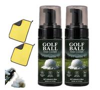 Portable Golf Ball Foaming Cleaner, Golf Ball Cleaner Foam - 3.38oz Portable Golfs Club Cleaner Spray & Dimple Washer, Solution to Erase Mud, Grass Stains for Instant Shine (2pc)