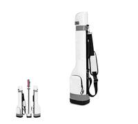 Portable Golf Carry Bag, Premium Full Length Golf Bag, Golf Club Bags Removable Shoulder Strap, Easy To Carry For Golf Course & Travel(White,Small version)