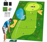 Portable Golf Chipping Game Set for Indoor Outdoor Practice, Sticky Mat, Battle Game & Simulator Training, Includes 16 Balls, Chipping Mat, Score Board for Adults Men Women