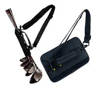 Portable Golf Club Bag for Men Women Kids Lightweight Driving Range Golf Practice Bag Golf Travel Bag Golf Pencil Bag Mini Golf Carry Sunday Bag Executive Course Golf Training Case (Black)