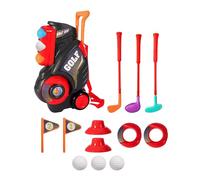 Portable Golf Club Set - Toddler Golf Training Kit, Complete Fun Learning Toy for Boys Girls, Includes Balls Tees and Flags | Home School Yard Park Party Christmas Birthday Play Experience