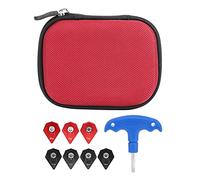 Portable Golf Clubs Head Wrench with 7 Weight Screws, Adjustable Swing Weight Tool Kit for Golfers, Stainless Steel Club Tuning Accessory with 4g to 16g Screws for Custom