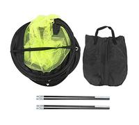 Portable Golf Practice Net, Golf Training Net with Instant Pop - Up Design, Compact Folding Target Net for Indoor Outdoor Use, Includes 2 Brackets for Beginners and Home (Black Yellow)