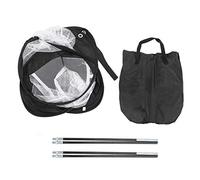 Portable Golf Practice Net, Golf Training Net with Instant Pop - Up Design, Compact Folding Target Net for Indoor Outdoor Use, Includes 2 Brackets for Beginners and Home (Black and White)