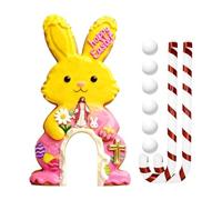 Portable Golf Set, Mini Play Course Set, Compact Kit with Balls & Clubs, Sturdy Wood ABS Game KIt, Tiny Golf Playset with Bunny Design, Activity Playset for Kids and Adults