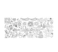 Portable Graffiti Background for Children with Waterproof Paper 76x183cm Drawing Wall for Various Holiday Decorations Waterproof Drawing Wall