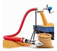 Portable Grain Auger Pump with 100mm Hose, 220-260 Lb/Min Output, 3m Length for Efficient Grain Transfer and Liquid Movement