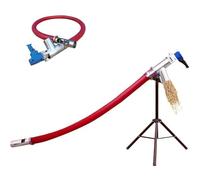 Portable Grain Conveyor Auger Small Household Grain Suction Machine,1.5m Granule Grain Powder Screw Conveyor for Agricultural Product/Construction - Conveying Grain Granular Materials(1.5M+Bracket)