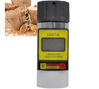Portable Grain Moisture Meter, Grain Moisture Meter Humidity Tester with Backlight Digital Display, Automatically Display Grain & Temperature & Average Calculation, for 24 Kinds Grain