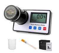 Portable Grain Moisture Tester, Smart Grain Moisture Meter with LCD Screen, Temp Compensation, Digital Humidity Detector Testing Machine for 19 Grains, Wheat Maize Coffee Cocoa Bean