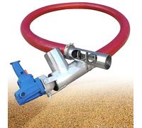 Portable Grain Suction Pump Auger Screw Conveyor 100-200 KG/Min Low Noise Hose Conveyor for Cement, Grain, Fertilizer, Gravel, Ideal for Small Particles