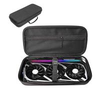 Portable Graphic Card Organizer, Anti Shock Protector Case, GPU Holder Storage Bag, Soft Interior Padding, 14.17x6.3x1.97 Inches, Black Large Capacity, Excellent for Travel, Home, Office Use