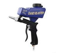 Portable Gravity-Fed Pneumatic Sandblaster Machine with Adjustable Nozzle for Rust, Paint and Oxidation Removal on Metal Surfaces, Suit(7090A)