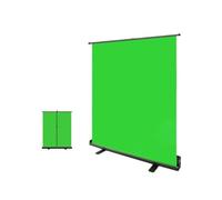 Portable Green Screen Backdrop Kit with Aluminum Base - Ideal for Video Production, Photography, and Live Streaming