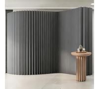 Portable Grey Room Divider - 63" High Folding Privacy ion Lightweight & Stylish for & Office Perfect Wall Separation Solution for Enhanced Space Management.