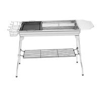 portable grill， Outdoor Barbecue,Portable Stainless Folding Charcoal Camping Oven 73x33.5x71cm
