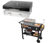 Portable Grill Stand with Weatherproof Cover and Prep Shelf, Fits 17/22 Inch Griddle for Blackstone