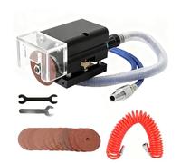 Portable Groove Grinding Machine - Pneumatic Nick Grinder, 30000 RPM, 4.2ft Air Pipe, 50mm Cutting Wheel, Handheld Air Connection for Flat Die Cutting