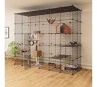 Portable Guinea Pig Cage, Cat Cage Extra Large, Collapsible Cat Cage, Pet Cages for Small Animals, Great for Kittens and Puppies