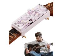 Portable Guitar Chord Presser, Guitar Chord Helper And Trainer for Acoustic Guitar, Guitar Learning Tools for Beginners and Arthritis Player, Develop Confidence Quickly，wihte no clip