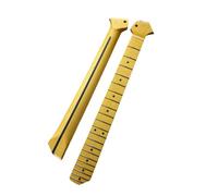 Portable Guitar Neck The Guitar Neck Features A 25.5 Inch Effective String Length And A 21 Fret Light Yellow Matte Maple Fretboard
