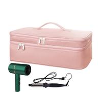 Portable Hair Brush Bag - Compact Styling Tool Holder with Protective Interior, Ideal Travel Pouch for Hot Devices, Salon Accessories, Storage, Convenient Packing Companion, PINK, 説明を参照