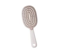 Portable Hair Comb With Soft Bristles Travel Friendly Hairbrush For Gentle Styling And Scalp Health Easy To Use Professional Identity Cleaning Hair Tool