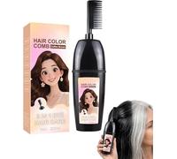 Portable Hair Dye Comb for Gray Hair Coverage,3-in-1 Comb for Hair Coloring with Integrated Brush,Easy At-Home Hair Coloring with Integrated Brush